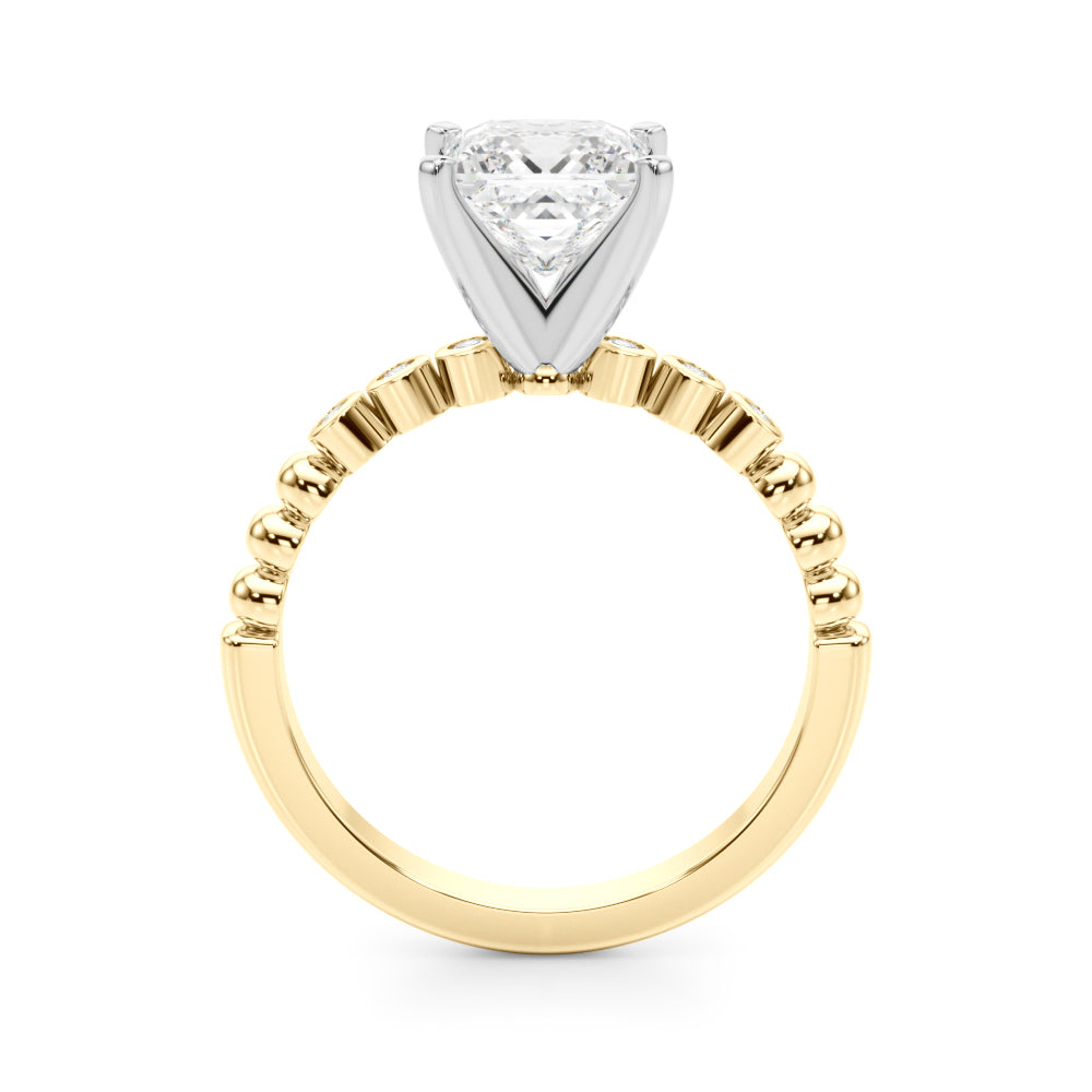 Round Single Row Lab Grown Diamond Engagement Ring - VS1 D/E/F | 14K & 18K Gold | Lab Grown Diamond Engagement Ring | Picasso Gold & Diamond | Chicago