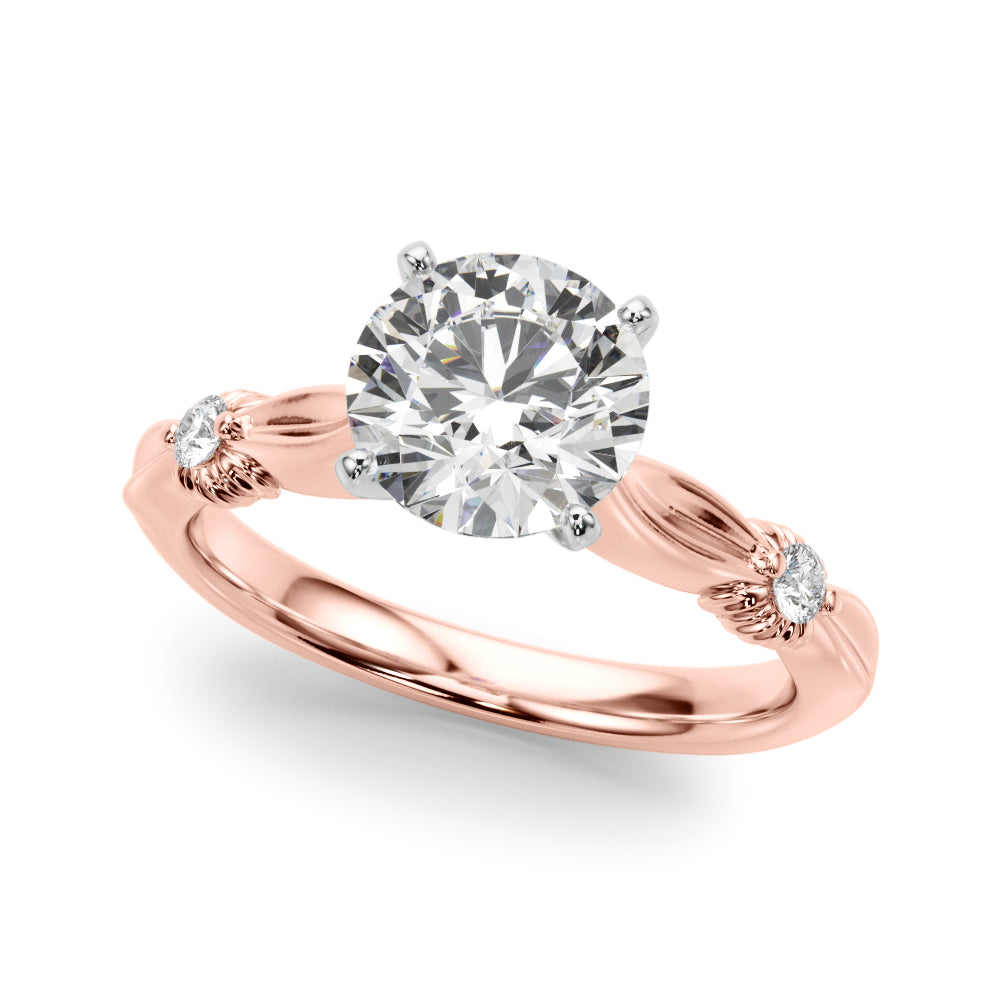 Round Solitaire Lab Grown Diamond Engagement Ring - VS1 D/E/F | 14K & 18K Gold | 14K Yellow Gold | Round Lab Diamond | Picasso Gold & Diamond Chicago