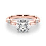 Round Solitaire Lab Grown Diamond Engagement Ring - VS1 D/E/F | 14K & 18K Gold | 14K Rose Gold | Round Lab Diamond | Picasso Gold & Diamond Chicago