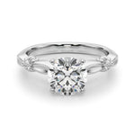 Round Solitaire Lab Grown Diamond Engagement Ring - VS1 D/E/F | 14K & 18K Gold | 14K Rose Gold | Round Lab Diamond | Picasso Gold & Diamond Chicago
