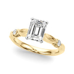 Round Solitaire Lab Grown Diamond Engagement Ring - VS1 D/E/F | 14K & 18K Gold | 14K Rose Gold | Round Lab Diamond | Picasso Gold & Diamond Chicago