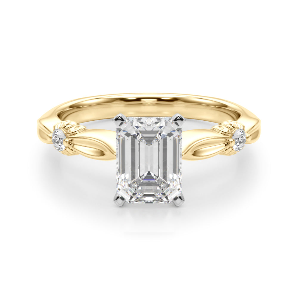 Round Solitaire Lab Grown Diamond Engagement Ring - VS1 D/E/F | 14K & 18K Gold | 18K White Gold | Round Lab Diamond | Picasso Gold & Diamond Chicago