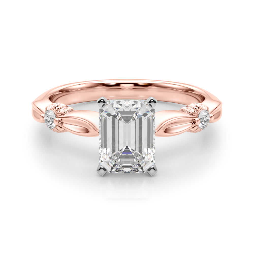 Round Solitaire Lab Grown Diamond Engagement Ring - VS1 D/E/F | 14K & 18K Gold | 18K Yellow Gold | Round Lab Diamond | Picasso Gold & Diamond Chicago