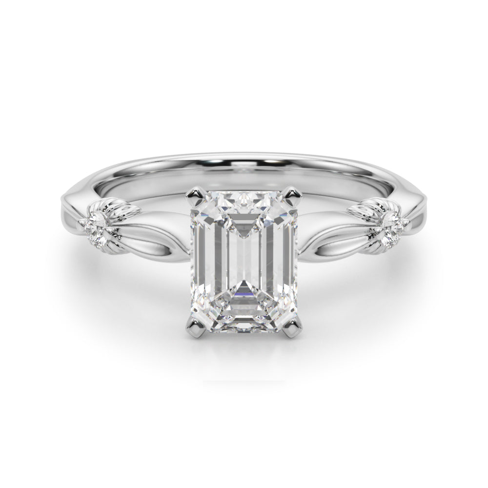 Round Solitaire Lab Grown Diamond Engagement Ring - VS1 D/E/F | 14K & 18K Gold | 18K Yellow Gold | Round Lab Diamond | Picasso Gold & Diamond Chicago
