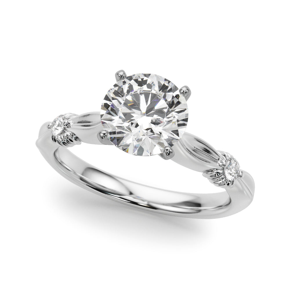 Round Solitaire Lab Grown Diamond Engagement Ring - VS1 D/E/F | 14K & 18K Gold | 14K White Gold | Round Lab Diamond | Picasso Gold & Diamond Chicago