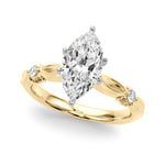 Round Solitaire Lab Grown Diamond Engagement Ring - VS1 D/E/F | 14K & 18K Gold | Lab Grown Diamond Engagement Ring | Picasso Gold & Diamond | Chicago