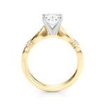 Round Solitaire Lab Grown Diamond Engagement Ring - VS1 D/E/F | 14K & 18K Gold | 14K Yellow Gold | Round Lab Diamond | Picasso Gold & Diamond Chicago