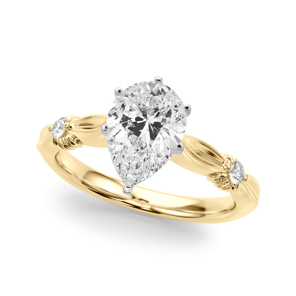 Round Solitaire Lab Grown Diamond Engagement Ring - VS1 D/E/F | 14K & 18K Gold | Platinum | Round Lab Diamond | Picasso Gold & Diamond Chicago