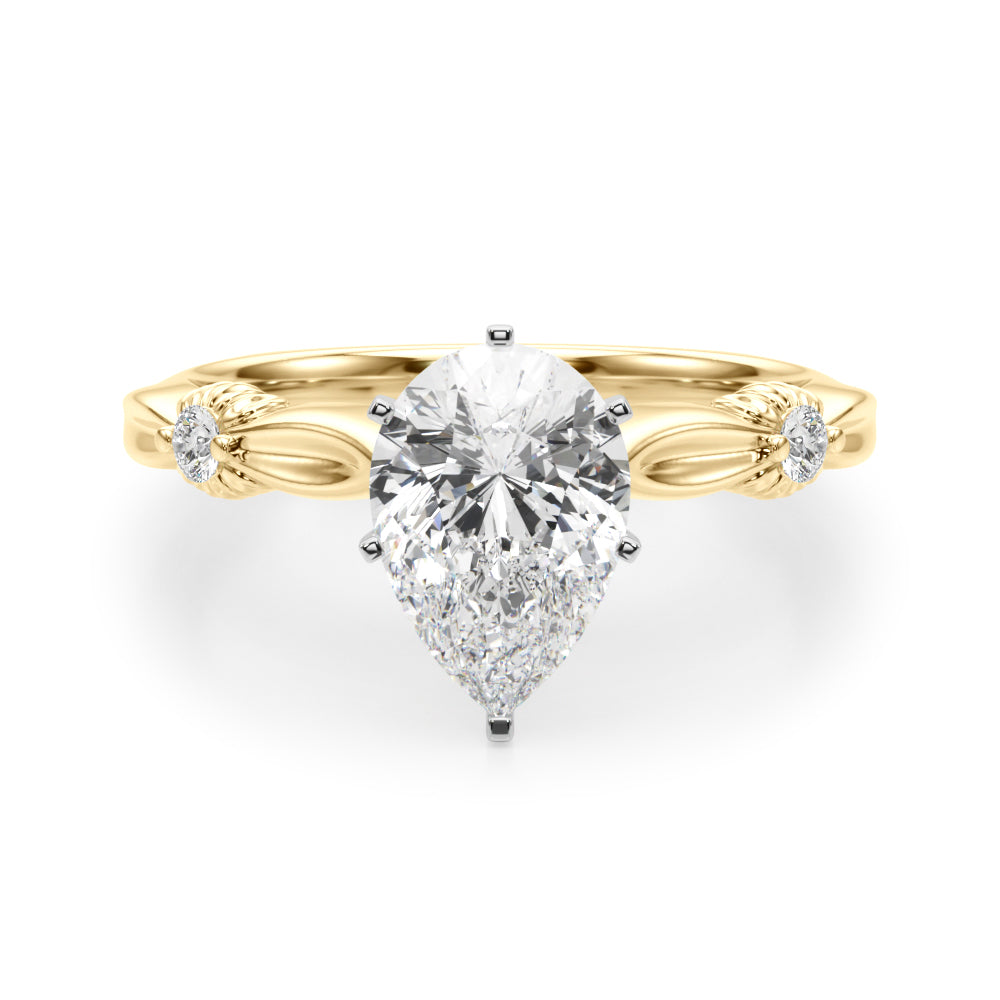 Round Solitaire Lab Grown Diamond Engagement Ring - VS1 D/E/F | 14K & 18K Gold | Lab Grown Diamond Engagement Ring | Picasso Gold & Diamond | Chicago