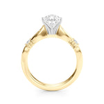 Round Solitaire Lab Grown Diamond Engagement Ring - VS1 D/E/F | 14K & 18K Gold | Lab Grown Diamond Engagement Ring | Picasso Gold & Diamond | Chicago