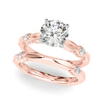 Round Solitaire Lab Grown Diamond Engagement Ring - VS1 D/E/F | 14K & 18K Gold | 18K Rose Gold | Round Lab Diamond | Picasso Gold & Diamond Chicago