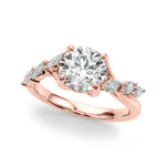 Round Classic Lab Grown Diamond Engagement Ring - VS1 D/E/F | 14K & 18K Gold | 14K White Gold | Round Lab Diamond | Picasso Gold & Diamond Chicago