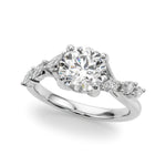 Round Classic Lab Grown Diamond Engagement Ring - VS1 D/E/F | 14K & 18K Gold | 14K White Gold | Round Lab Diamond | Picasso Gold & Diamond Chicago