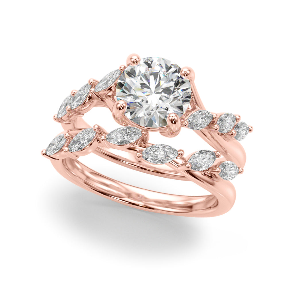Round Classic Lab Grown Diamond Engagement Ring - VS1 D/E/F | 14K & 18K Gold | 14K Yellow Gold | Round Lab Diamond | Picasso Gold & Diamond Chicago