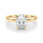 Oval Solitaire Lab Grown Diamond Engagement Ring - VS1 D/E/F | 14K & 18K Gold | 14K White Gold | Oval Lab Diamond | Picasso Gold & Diamond Chicago