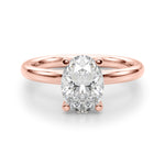 Oval Solitaire Lab Grown Diamond Engagement Ring - VS1 D/E/F | 14K & 18K Gold | 14K Yellow Gold | Oval Lab Diamond | Picasso Gold & Diamond Chicago