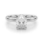 Oval Solitaire Lab Grown Diamond Engagement Ring - VS1 D/E/F | 14K & 18K Gold | 14K Yellow Gold | Oval Lab Diamond | Picasso Gold & Diamond Chicago
