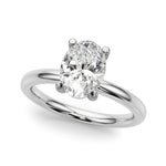 Oval Solitaire Lab Grown Diamond Engagement Ring - VS1 D/E/F | 14K & 18K Gold | 14K White Gold | Oval Lab Diamond | Picasso Gold & Diamond Chicago
