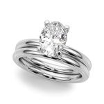 Oval Solitaire Lab Grown Diamond Engagement Ring - VS1 D/E/F | 14K & 18K Gold | 14K Rose Gold | Oval Lab Diamond | Picasso Gold & Diamond Chicago