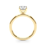 Oval Solitaire Lab Grown Diamond Engagement Ring - VS1 D/E/F | 14K & 18K Gold | 14K Rose Gold | Oval Lab Diamond | Picasso Gold & Diamond Chicago