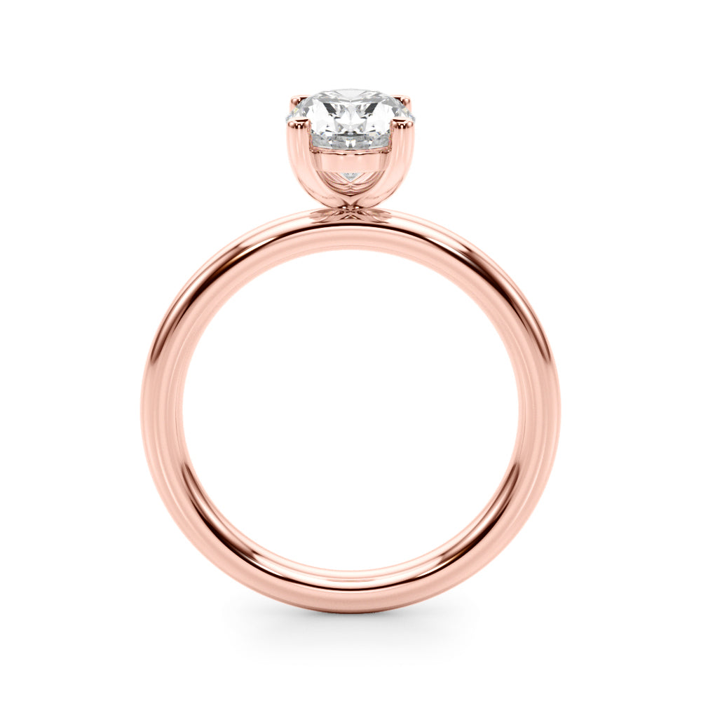Oval Solitaire Lab Grown Diamond Engagement Ring - VS1 D/E/F | 14K & 18K Gold | 14K Rose Gold | Oval Lab Diamond | Picasso Gold & Diamond Chicago