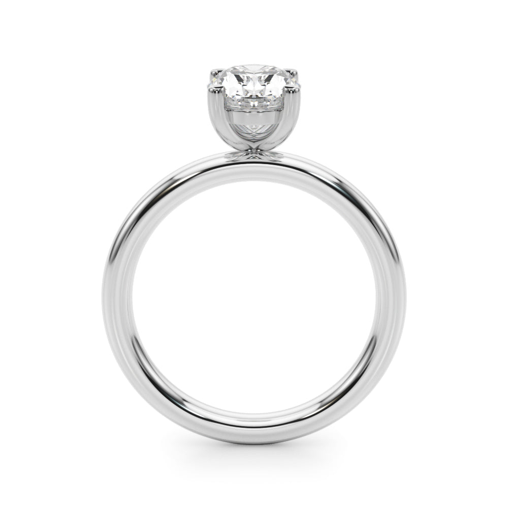 Oval Solitaire Lab Grown Diamond Engagement Ring - VS1 D/E/F | 14K & 18K Gold | 14K Rose Gold | Oval Lab Diamond | Picasso Gold & Diamond Chicago