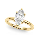 Marquise Solitaire Lab Grown Diamond Engagement Ring - VS1 D/E/F | 14K & 18K Gold | 14K White Gold | Marquise Lab Diamond | Picasso Gold & Diamond Chicago