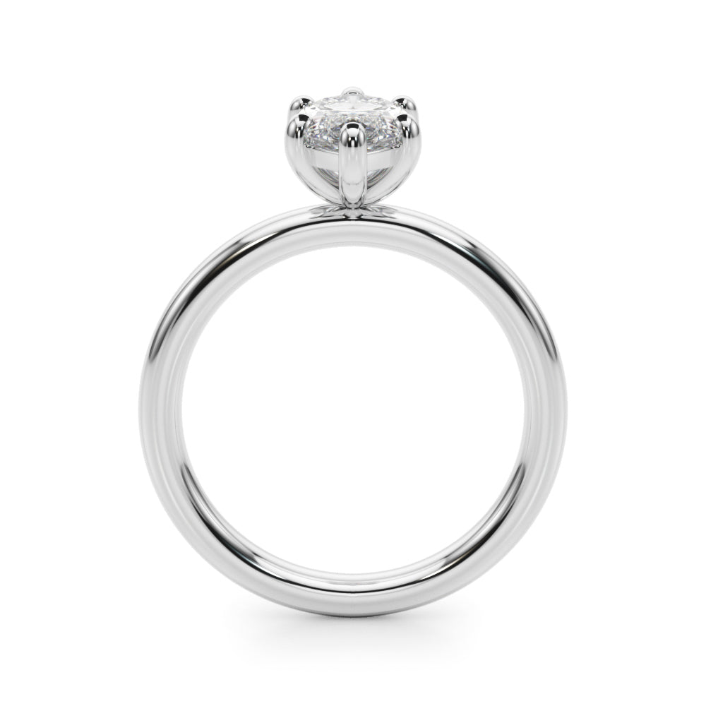 Marquise Solitaire Lab Grown Diamond Engagement Ring - VS1 D/E/F | 14K & 18K Gold | 14K Rose Gold | Marquise Lab Diamond | Picasso Gold & Diamond Chicago