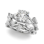 Round Twisted Shank Lab Grown Diamond Engagement Ring - VS1 D/E/F | 14K & 18K Gold | 14K Rose Gold | Round Lab Diamond | Picasso Gold & Diamond Chicago