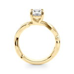 Oval Twisted Shank Lab Grown Diamond Engagement Ring - VS1 D/E/F | 14K & 18K Gold | 14K Rose Gold | Oval Lab Diamond | Picasso Gold & Diamond Chicago