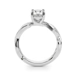 Oval Twisted Shank Lab Grown Diamond Engagement Ring - VS1 D/E/F | 14K & 18K Gold | 14K Rose Gold | Oval Lab Diamond | Picasso Gold & Diamond Chicago