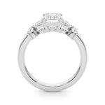 Emerald Cut Nature Inspired Lab Grown Diamond Engagement Ring - VS1 D/E/F | 14K & 18K Gold | 14K Rose Gold | Emerald Cut Lab Diamond | Picasso Gold & Diamond Chicago