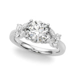 Round Nature Inspired Lab Grown Diamond Engagement Ring - VS1 D/E/F | 14K & 18K Gold | 14K White Gold | Round Lab Diamond | Picasso Gold & Diamond Chicago