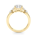 Round Nature Inspired Lab Grown Diamond Engagement Ring - VS1 D/E/F | 14K & 18K Gold | 14K Rose Gold | Round Lab Diamond | Picasso Gold & Diamond Chicago
