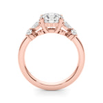 Round Nature Inspired Lab Grown Diamond Engagement Ring - VS1 D/E/F | 14K & 18K Gold | 14K Rose Gold | Round Lab Diamond | Picasso Gold & Diamond Chicago