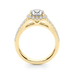 Oval Halo Lab Grown Diamond Engagement Ring - VS1 D/E/F | 14K & 18K Gold | 14K Rose Gold | Oval Lab Diamond | Picasso Gold & Diamond Chicago