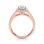 Oval Halo Lab Grown Diamond Engagement Ring - VS1 D/E/F | 14K & 18K Gold | 14K Rose Gold | Oval Lab Diamond | Picasso Gold & Diamond Chicago