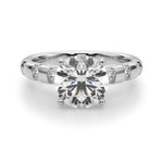 Round Classic Lab Grown Diamond Engagement Ring - VS1 D/E/F | 14K & 18K Gold | 14K Rose Gold | Round Lab Diamond | Picasso Gold & Diamond Chicago