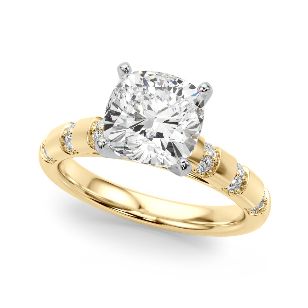 Round Classic Lab Grown Diamond Engagement Ring - VS1 D/E/F | 14K & 18K Gold | 18K White Gold | Round Lab Diamond | Picasso Gold & Diamond Chicago