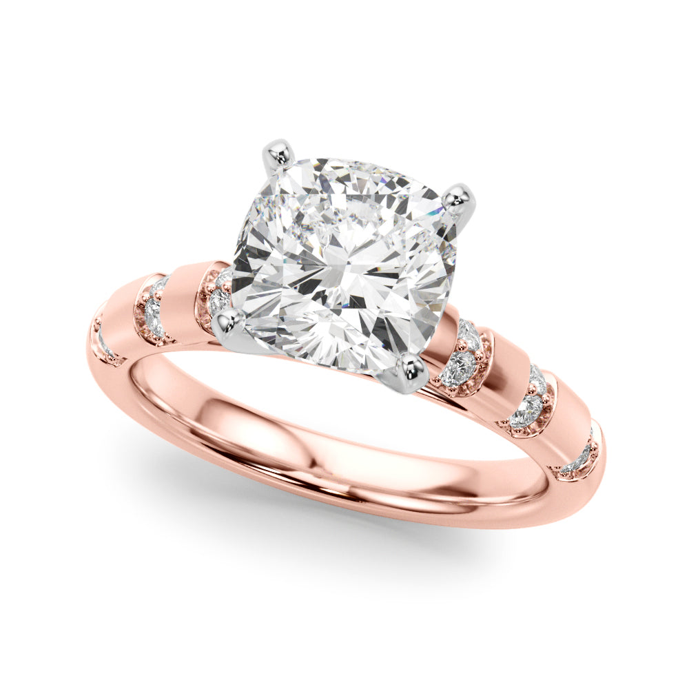 Round Classic Lab Grown Diamond Engagement Ring - VS1 D/E/F | 14K & 18K Gold | 18K White Gold | Round Lab Diamond | Picasso Gold & Diamond Chicago