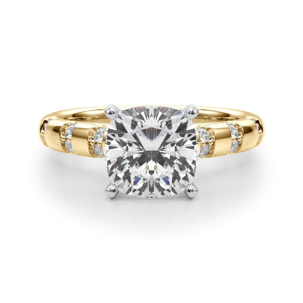 Round Classic Lab Grown Diamond Engagement Ring - VS1 D/E/F | 14K & 18K Gold | 18K White Gold | Round Lab Diamond | Picasso Gold & Diamond Chicago