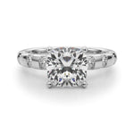 Round Classic Lab Grown Diamond Engagement Ring - VS1 D/E/F | 14K & 18K Gold | 18K Yellow Gold | Round Lab Diamond | Picasso Gold & Diamond Chicago