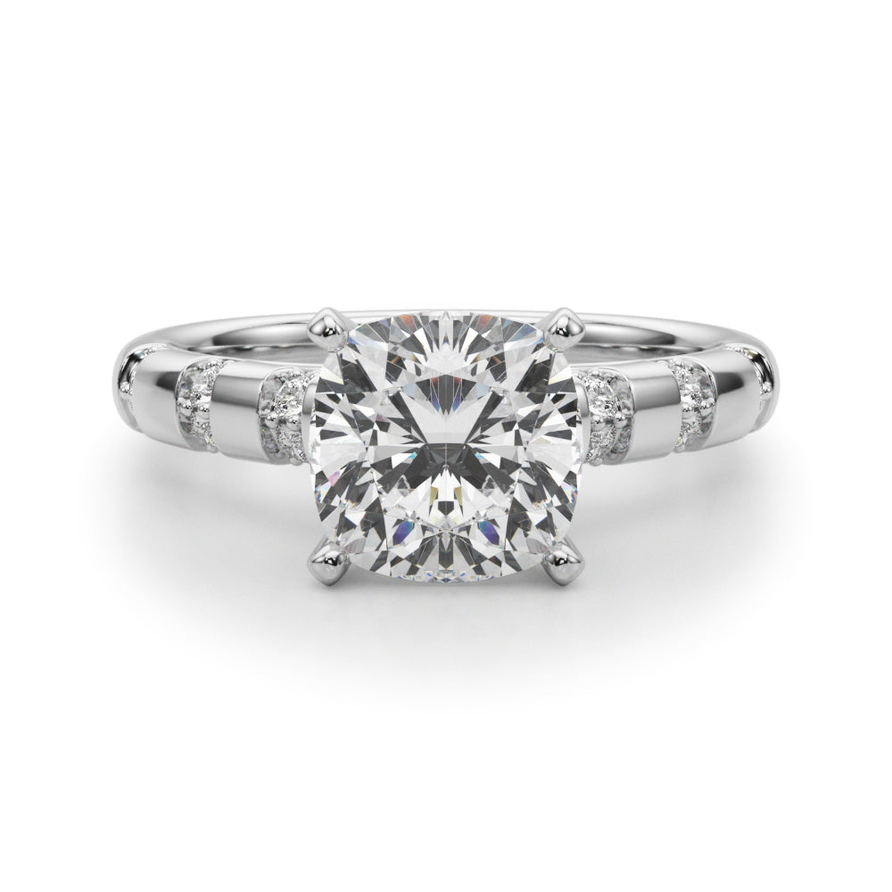 Round Classic Lab Grown Diamond Engagement Ring - VS1 D/E/F | 14K & 18K Gold | 18K Yellow Gold | Round Lab Diamond | Picasso Gold & Diamond Chicago