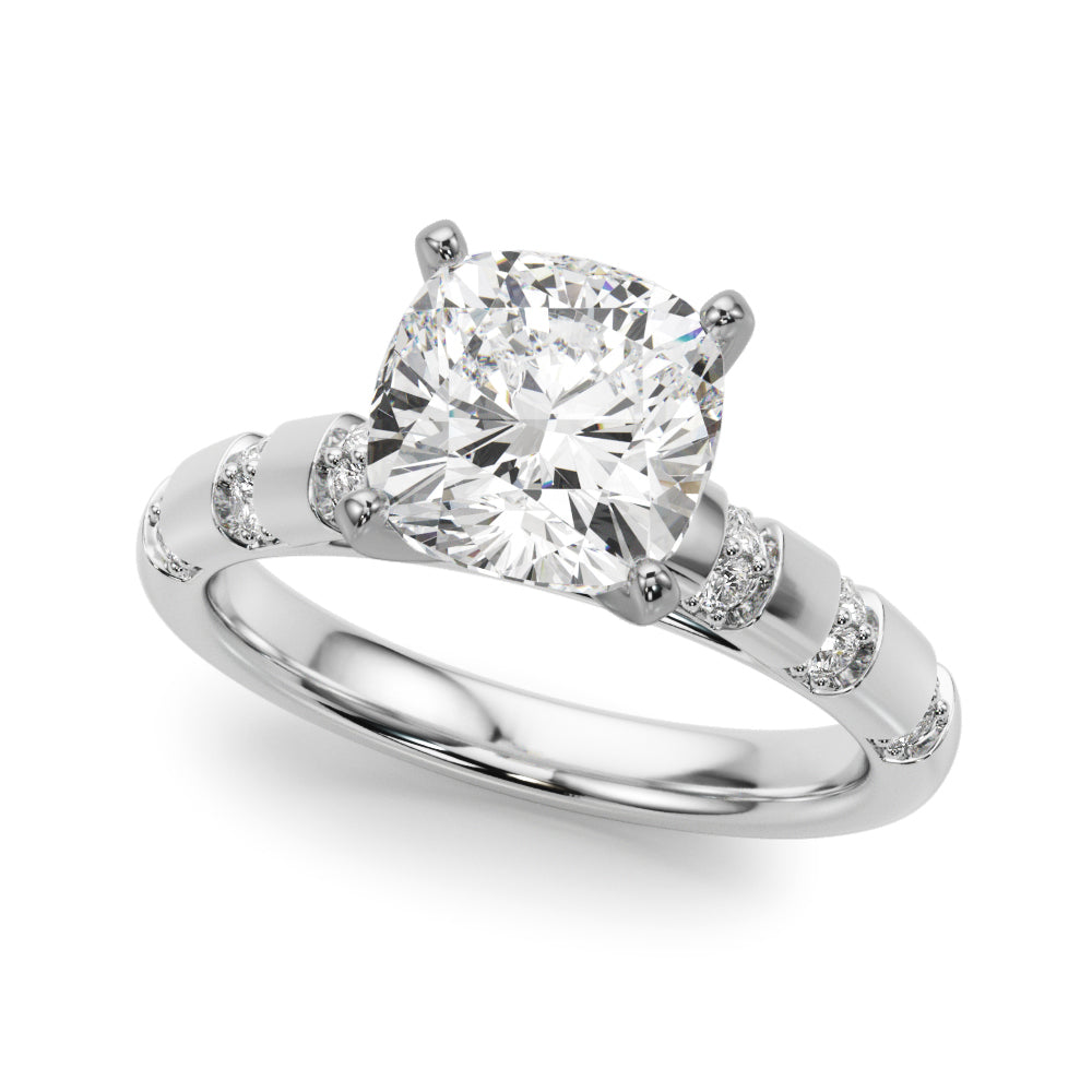 Round Classic Lab Grown Diamond Engagement Ring - VS1 D/E/F | 14K & 18K Gold | 18K Rose Gold | Round Lab Diamond | Picasso Gold & Diamond Chicago
