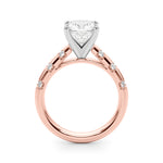 Round Classic Lab Grown Diamond Engagement Ring - VS1 D/E/F | 14K & 18K Gold | Lab Grown Diamond Engagement Ring | Picasso Gold & Diamond | Chicago