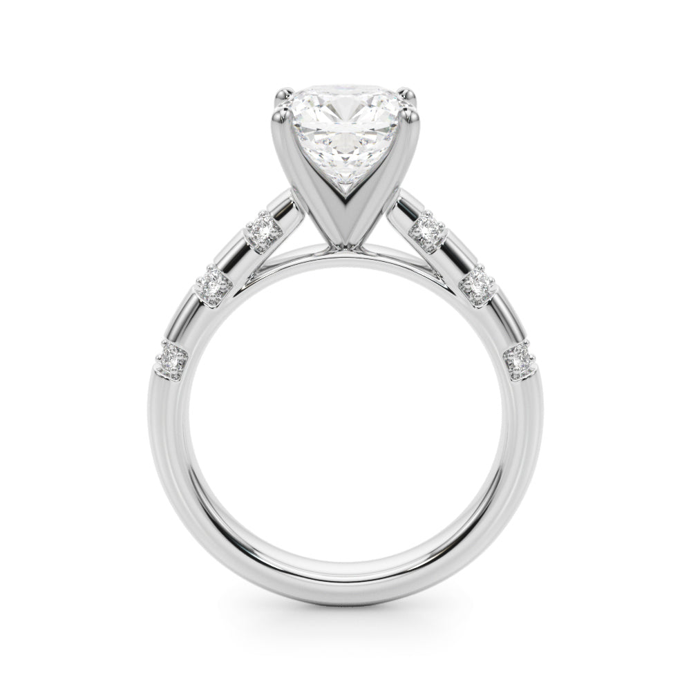Round Classic Lab Grown Diamond Engagement Ring - VS1 D/E/F | 14K & 18K Gold | Lab Grown Diamond Engagement Ring | Picasso Gold & Diamond | Chicago