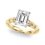 Round Classic Lab Grown Diamond Engagement Ring - VS1 D/E/F | 14K & 18K Gold | Lab Grown Diamond Engagement Ring | Picasso Gold & Diamond | Chicago
