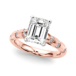 Round Classic Lab Grown Diamond Engagement Ring - VS1 D/E/F | 14K & 18K Gold | Lab Grown Diamond Engagement Ring | Picasso Gold & Diamond | Chicago