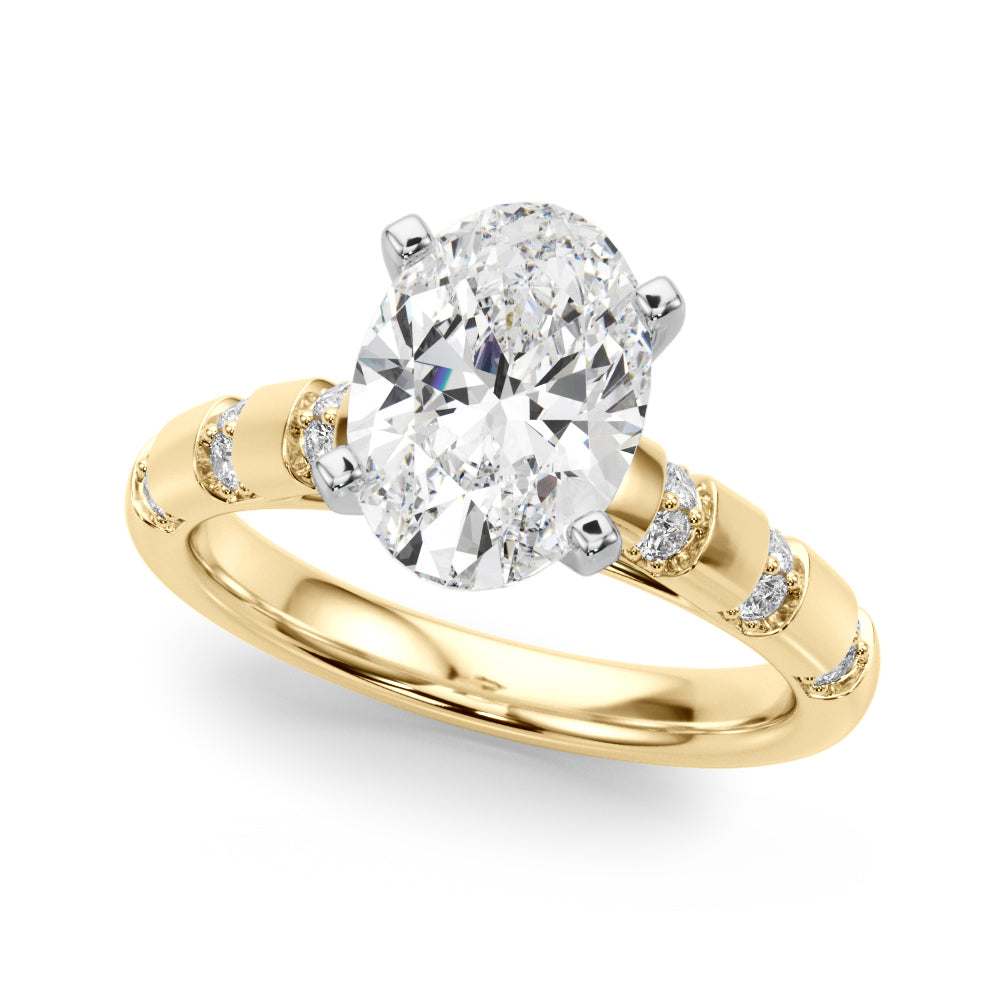 Round Classic Lab Grown Diamond Engagement Ring - VS1 D/E/F | 14K & 18K Gold | 18K Rose Gold | Round Lab Diamond | Picasso Gold & Diamond Chicago
