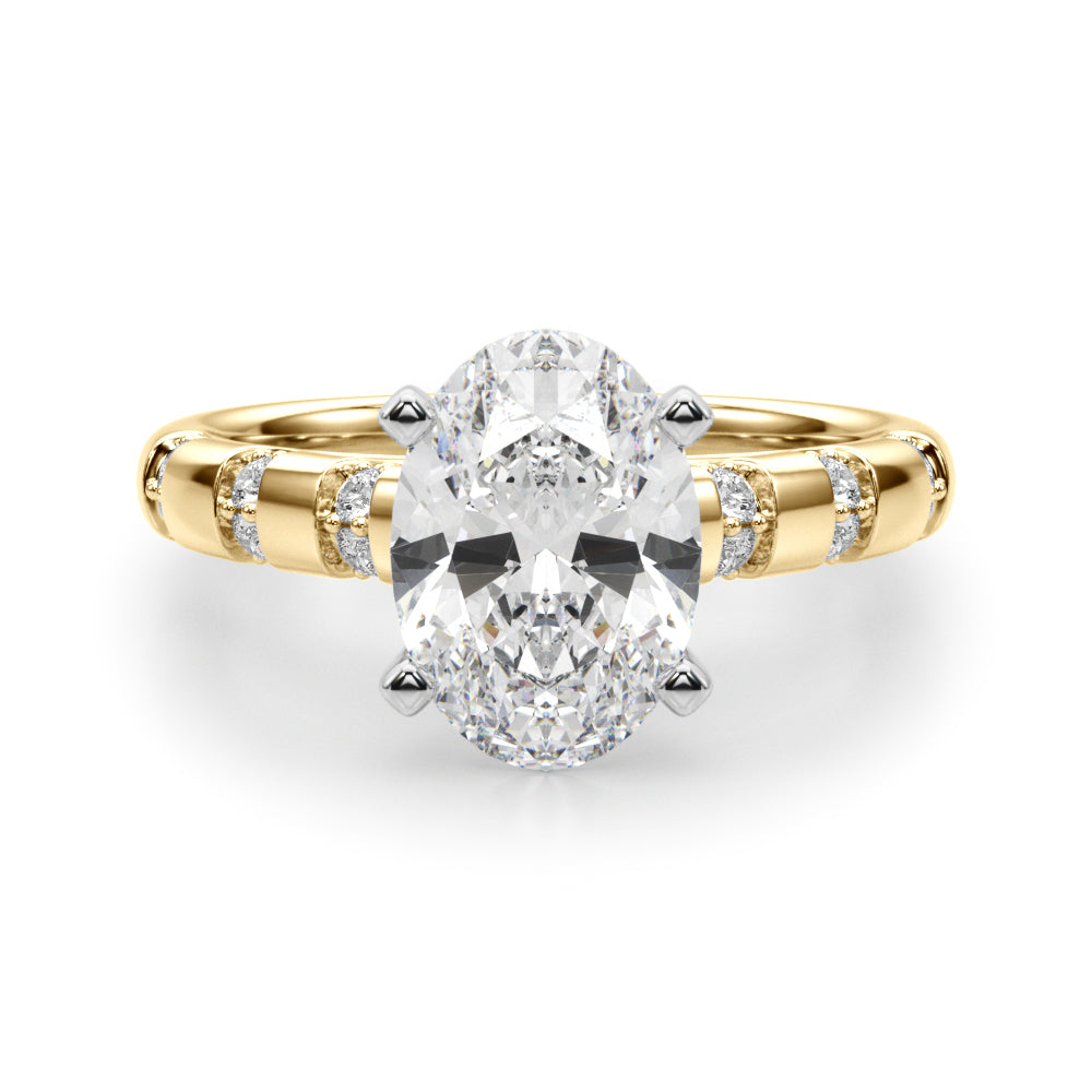 Round Classic Lab Grown Diamond Engagement Ring - VS1 D/E/F | 14K & 18K Gold | Platinum | Round Lab Diamond | Picasso Gold & Diamond Chicago